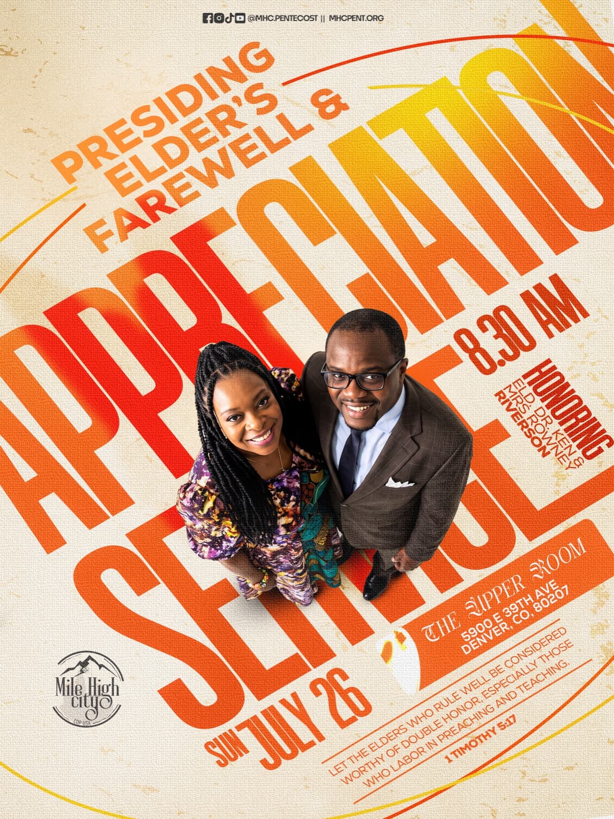 Presiding Appreciation flyer